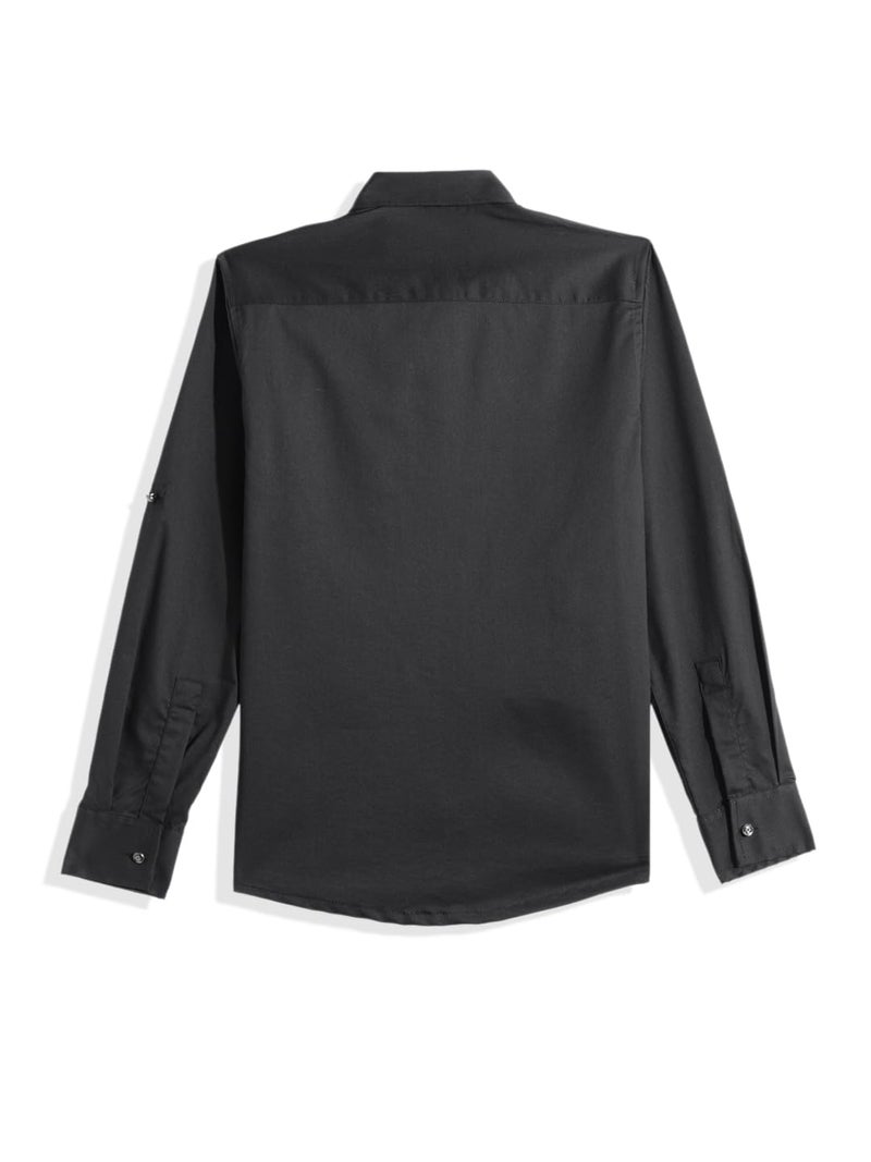 CHARCHIT Boys Full Sleeves Embroidered Shirt - Image 3